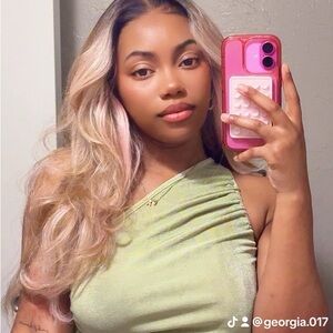 5x5 lace human hair blend